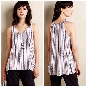 Anthropologie red, white and blue Puella top